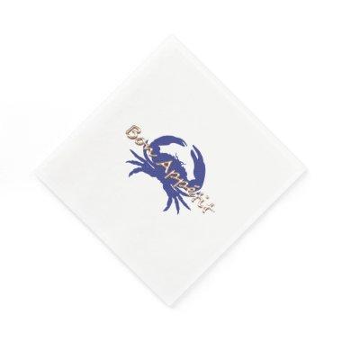 Bon-Appetite- Little-BLUE_Crab-Everyday- Celebrate Napkins