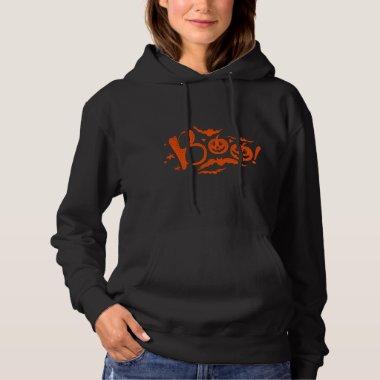 Boo! Flying Bats orange Hoodie