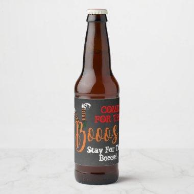 Boo On Boo And Booze Party Beer Bottle Labels