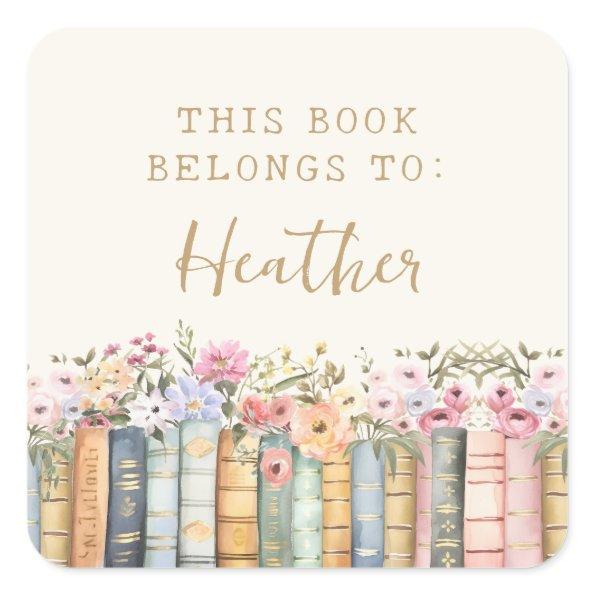 Book Belongs To Sticker