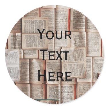 Book Lovers Classic Round Sticker