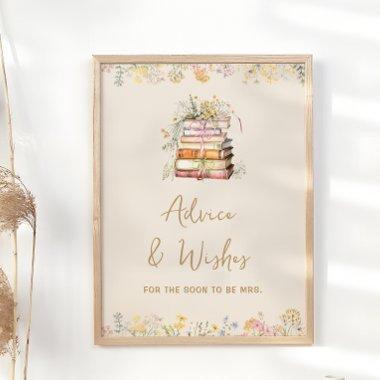 Book Theme Boho  Advice and Wishes Poster