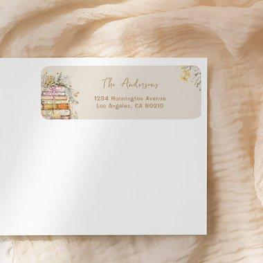 Book Theme Wildflower  Return Label