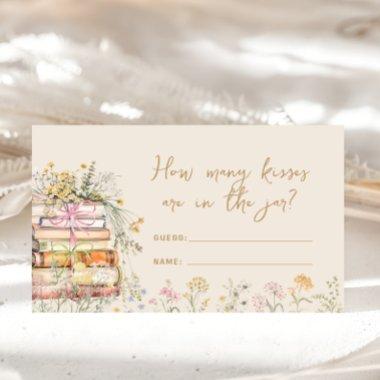 Book Theme Wildflower How Many Kisses Bridal Game Enclosure