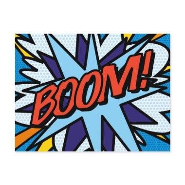 BOOM Fun Retro Comic Book Pop Art Announcement Post