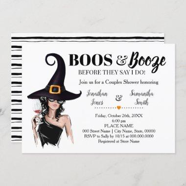 Boos and booze before I do couples shower Invitations