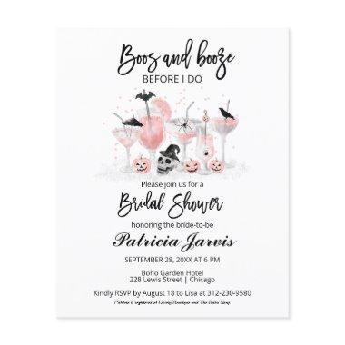 Boos And Booze Bridal Shower Budget Invitations