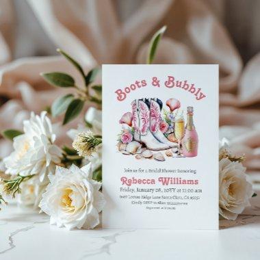 Boot and Bubbly Coastal Cowgirl Pink
