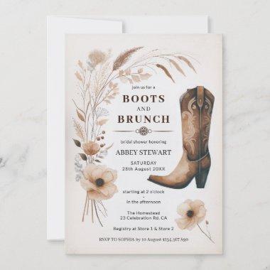 Boots and Brunch Bridal Shower Invitations
