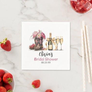 Boots and Bubbles  Last rodeo Napkins