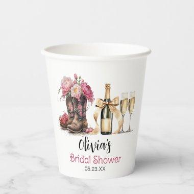 Boots and Bubbles  Last rodeo Paper Cups