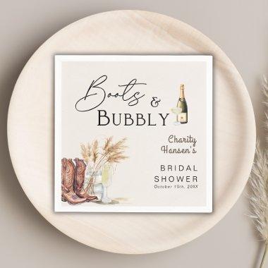 Boots And Bubbly Boho Pampas Grass  Napkins