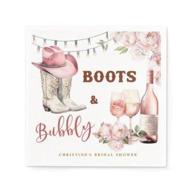 Boots and Bubbly  Napkins