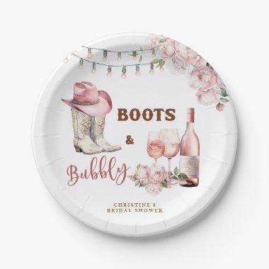 Boots and Bubbly  Paper Plates