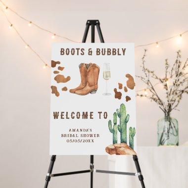 Boots and bubbly  welcome Foam Board