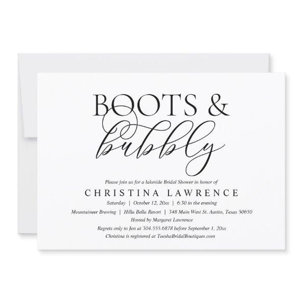 Boots and Bubbly, Bride to be,