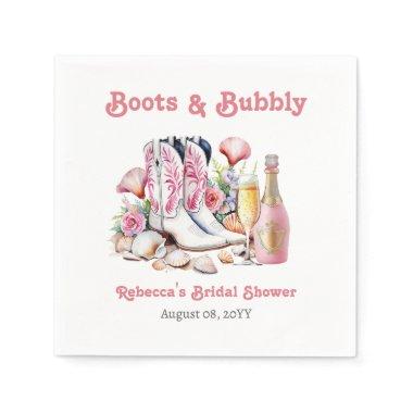 Boots and Bubbly Coastal Cowgirl  Napkins