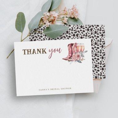 Boots and Bubbly Elegant Pink  Note