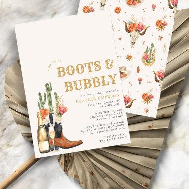 Boots and Bubbly Invitations