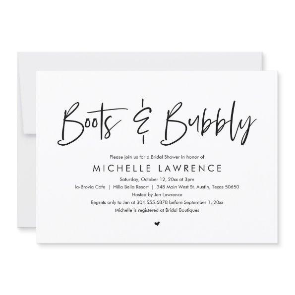 Boots and Bubbly, Modern Casual