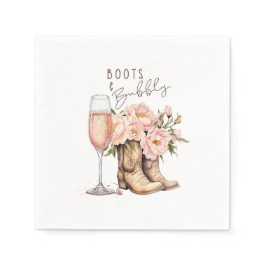 Boots and Bubbly Napkins