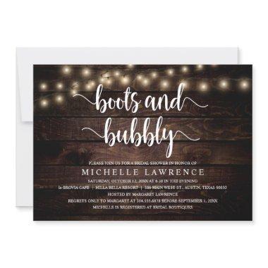 Boots and Bubbly, Rustic  Celebration