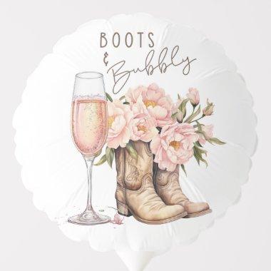 Boots and Bubbly Small Helium Balloon