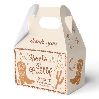 Boots and Bubbly Western  Favor Box