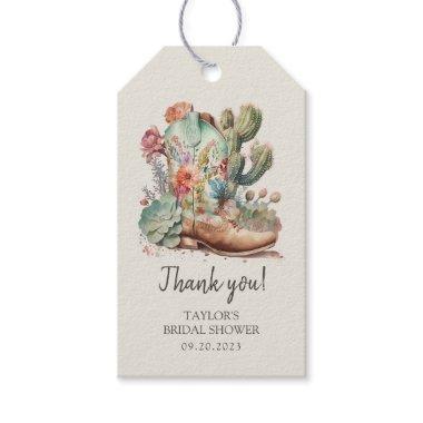 Boots and Bubbly Western  Gift Tags