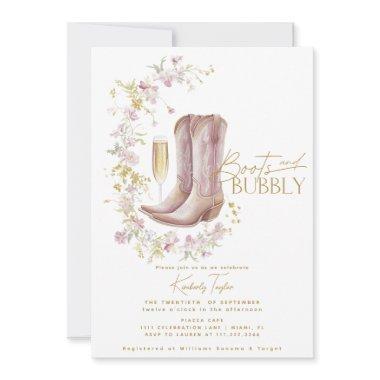 Boots And Bubbly Wildflower