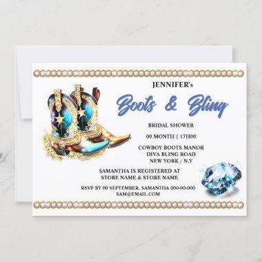 Boots bling | Diamond cowgirl boots western bridal Invitations
