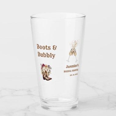 Boots & Bubbly Boho Western  Party Glass