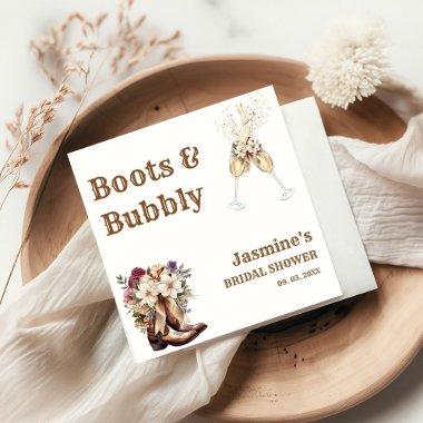 Boots & Bubbly Boho Western  Party Napkins