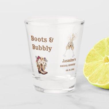 Boots & Bubbly Boho Western  Party Shot Glass