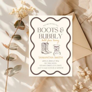 Boots & Bubbly  Hand Illustrated
