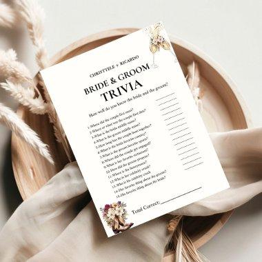 Boots & Bubbly bride & Groom Trivia Game