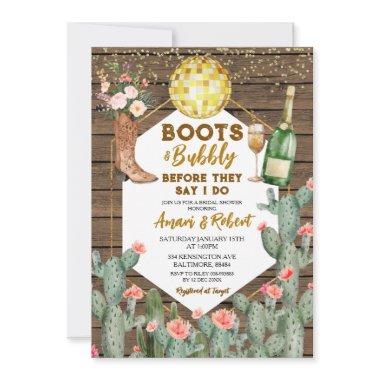 Boots & Bubbly Champagne Western