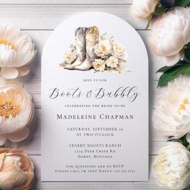 Boots & Bubbly Elegant Rustic Floral