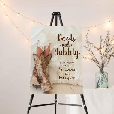 Boots & Bubbly Texas Bride in Boots  Foam Board