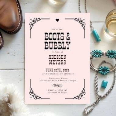Boots & Bubbly Western Cowgirl