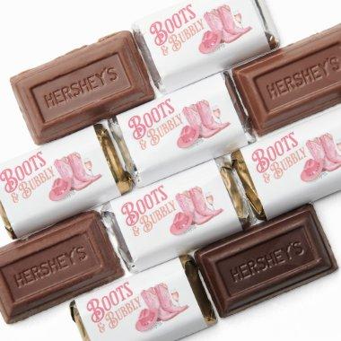 Boots & Bubbly Western Cowgirl Pink  Hershey's Miniatures