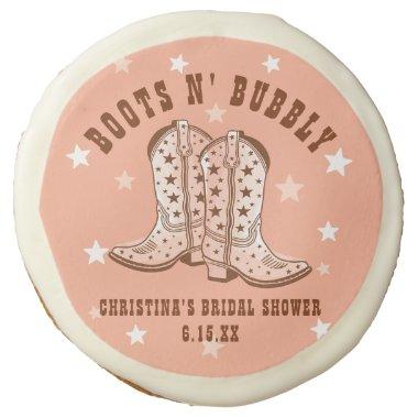 Boots N' Bubbly Cowboy Boots Pretty  Sugar Cookie
