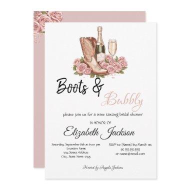 Boots Wine Floral Boots & Bubbly