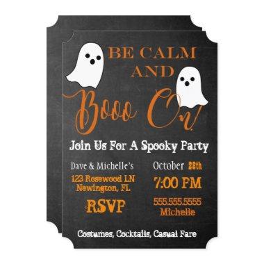 Booze And Boos Halloween Boo On Cocktail Party