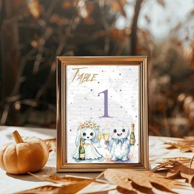 Booze & Boos Table Top Number Sign Table Number