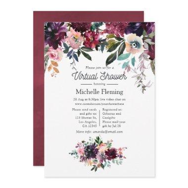 Bordeaux Wine Bridal Shower by Mail Invitations