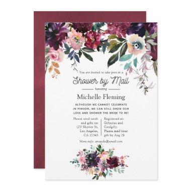 Bordeaux Wine Bridal Shower by Mail Invitations