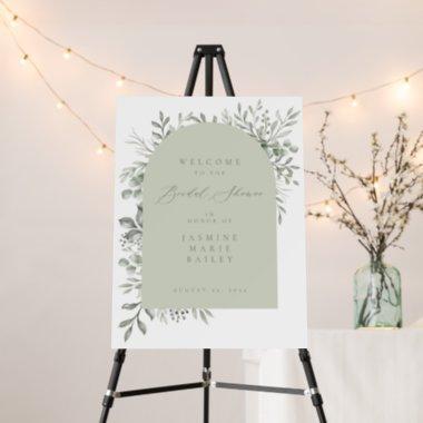Botanical Arch Bridal Shower Party Welcome Sign