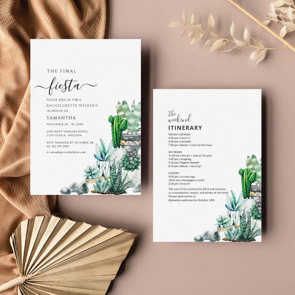 Botanical Bachelorette Weekend Party Budget Invite