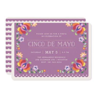 Botanical Banner Fiesta Invitations - Orchid